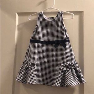 NWT Baby Janie and Jack Navy & White Check Dress
